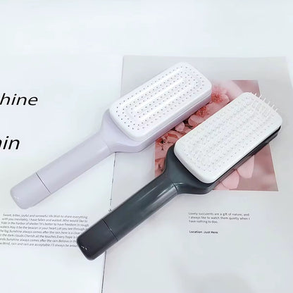 Brosse à Cheveux Autonettoyante : Démêlez, Massez et Nettoyez en Un Clic